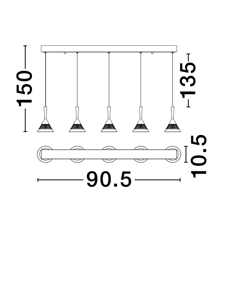 Luster NOVA LUCE 9186964 LED 30W 1558lm 230V IP20
